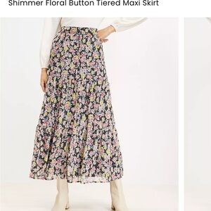 Long floral skirt